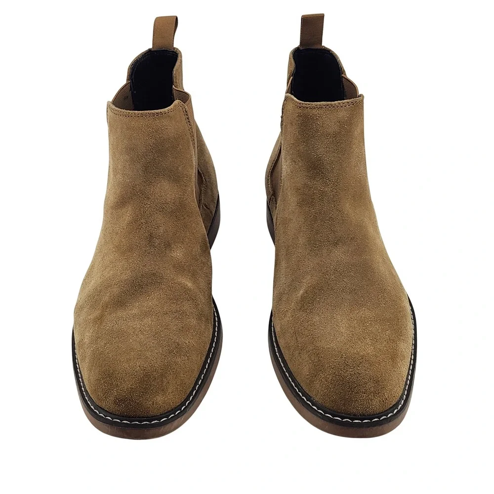 Abound Mens Chelsea Boots 11.5M Tan‎ Suede Water Resistant Ortholite